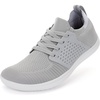 image:imageWHITIN Mens Wide Toe Box Barefoot Shoes SockLike Comfort W85  Natural toe splay zerodrop sole lightweight for casual wear gym walking ideal for minimalist beginnersW85 Light Grey