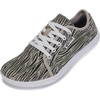 image:imageWHITIN Womens Canvas Barefoot Shoes  Wide Width Minimalist Sneakers  Classic Fit Low TopW81v2  Canvas Beige Stripes