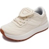 image:imageWHITIN Womens Canvas Wide Toe Box Walking Sneakers  Cushioned Comfort  Folded Long TongueS301  Beige
