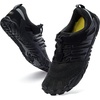 image:imageWHITIN Womens Minimalist Barefoot Trail Running Shoes  Wide Toe BoxW30  Black