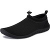 image:imageWHITIN Womens MultiPurpose Feather Water Shoes  Thick SoleZ10  All Black