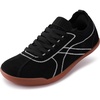 image:imageWHITIN Womens Slip On Barefoot Shoes  Suede Wide Toe Box  Zero Drop Walking SneakersBlack