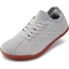 image:imageWHITIN Womens Slip On Barefoot Shoes  Suede Wide Toe Box  Zero Drop Walking SneakersGrey