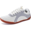 image:imageWHITIN Womens Wide Barefoot Sneakers  Retro TrackInspired Trainer  Zero Drop LifestyleWhite Gum