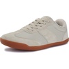 image:imageWHITIN Womens Wide Toe Box Barefoot Shoes  Fashion Suede Patchwork Design  Zero Drop SoleBeige Gum