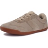 image:imageWHITIN Womens Wide Toe Box Barefoot Shoes  Fashion Suede Patchwork Design  Zero Drop SoleBrown Gum