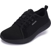 image:imageWHITIN Womens Wide Toe Box Walking Shoes  Wide Width Fashion Tennis Sneakers  Zero Drop amp Rubber OutsoleS87  All Black