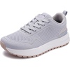 image:imageWHITIN Womens Wide Toe Box Walking Sneakers  Cushioned Support for Daily ComfortGrey