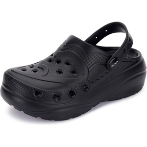 image:imageWHITIN Clogs for Women  Thick Sole Cushioned Garden ShoesBlack