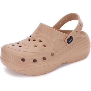 image:imageWHITIN Clogs for Women  Thick Sole Cushioned Garden ShoesBrown