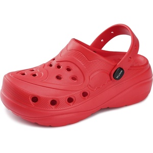 image:imageWHITIN Clogs for Women  Thick Sole Cushioned Garden ShoesRed