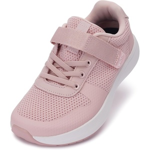 image:imageWHITIN Kids Wide Toe Box Running Tennis Shoes  Zero Drop Sole Sport Sneakers for BoysGirlsPink