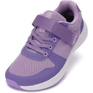 image:imageWHITIN Kids Wide Toe Box Running Tennis Shoes  Zero Drop Sole Sport Sneakers for BoysGirlsPurple