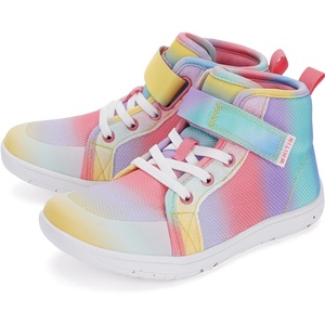 image:imageWHITIN KidsToddler Wide Barefoot Shoes  GirlsBoys Classic High Top Sneakers  Wide Foot Freedom  Natural GrowthW8k21  Purple Multi