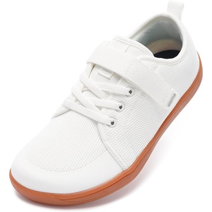 image:imageWHITIN LittleBig Kid Barefoot Shoes  BoysGirls Laceup Minimalist Sneakers  Wide Toe Box  Natural Flexible FitW8k6  White Gum