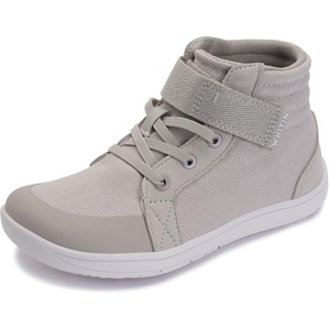 image:imageWHITIN LittleBig Kid Wide High Top Barefoot Shoes  StreetStyle Minimalist Sneakers for BoysGirls  Natural amp Healthy FitW8k23  Light Grey