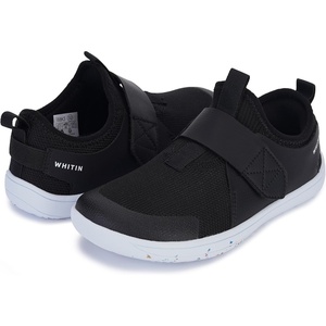 image:imageWHITIN LittleBig Kid Wide Width Barefoot Shoes  BoysGirls Minimalist Elastic Opening Sneakers  Flexible Zero Drop SoleW8k3  Black Multi