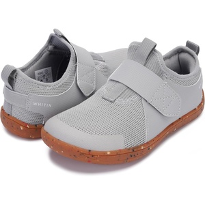 image:imageWHITIN LittleBig Kid Wide Width Barefoot Shoes  BoysGirls Minimalist Elastic Opening Sneakers  Flexible Zero Drop SoleW8k3  Grey Multi