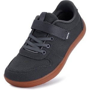 image:imageWHITIN LittleBig Kids Minimalist Barefoot Shoes  Zero Drop  Wide Sneaker for BoysGirlsW8k7  Dark Grey