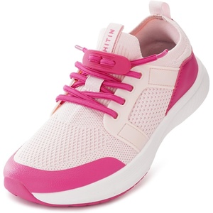 image:imageWHITIN LittleBig Kids Wide Toe Box Tennis Shoes  Zero Drop  Slip On Sneaker for BoysGirlsPink