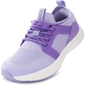 image:imageWHITIN LittleBig Kids Wide Toe Box Tennis Shoes  Zero Drop  Slip On Sneaker for BoysGirlsPurple