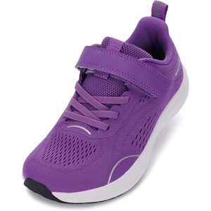 image:imageWHITIN LittleBig Kids Zero Drop Running Shoes  Wide Toe Box Sneaker for BoysGirlsPurple