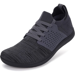 image:imageWHITIN Mens Wide Toe Box Barefoot Shoes SockLike Comfort W85  Natural toe splay zerodrop sole lightweight for casual wear gym walking ideal for minimalist beginnersW85 Cool Grey