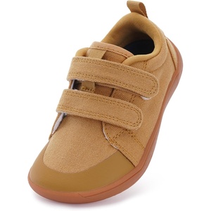 image:imageWHITIN ToddlerBoysGirls Barefoot Shoes  Kids Wide Width Minimalist Sneakers  Classic Canvas  Supports Natural Foot GrowthW8k8  Khaki Gum