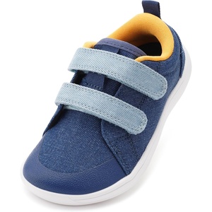 image:imageWHITIN ToddlerBoysGirls Barefoot Shoes  Kids Wide Width Minimalist Sneakers  Classic Canvas  Supports Natural Foot GrowthW8k8  Navy