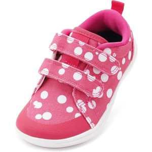 image:imageWHITIN ToddlerBoysGirls Barefoot Shoes  Kids Wide Width Minimalist Sneakers  Classic Canvas  Supports Natural Foot GrowthW8k8  Pink Dots