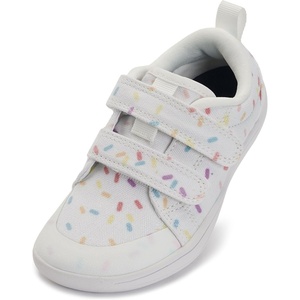 image:imageWHITIN ToddlerBoysGirls Barefoot Shoes  Kids Wide Width Minimalist Sneakers  Classic Canvas  Supports Natural Foot GrowthW8k8  White