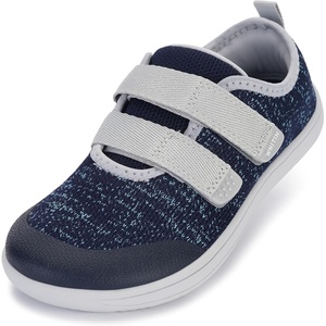 image:imageWHITIN ToddlerLittle Kid Wide Barefoot Shoes  Minimalist Sneakers for BoysGirls  ZeroDrop Healthy Sole  Natural to GrowW8k2  Blue Grey