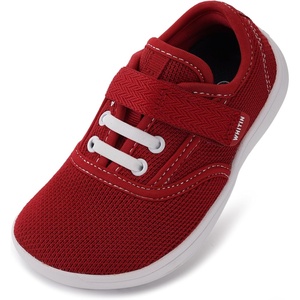 image:imageWHITIN ToddlerLittle Kids Wide Toe Box Barefoot Shoes  Minimalist Sneakers for Boys Girls  Zero Drop SoleW8k9  Red