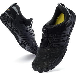 image:imageWHITIN Womens Minimalist Barefoot Trail Running Shoes  Wide Toe BoxW30  Black