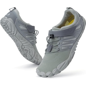 image:imageWHITIN Womens Minimalist Barefoot Trail Running Shoes  Wide Toe BoxW30  Grey
