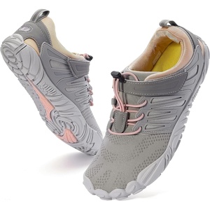 image:imageWHITIN Womens Minimalist Barefoot Trail Running Shoes  Wide Toe BoxW30  PinkGrey