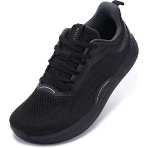 image:imageWHITIN Womens Wide Toe Box Road Running Shoe  Zero DropAll Black