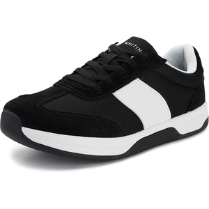 image:imageWHITIN Womens Wide Toe Box Shoes  Athleisure Zero Drop Sneakers  Classic DesignS24  Black