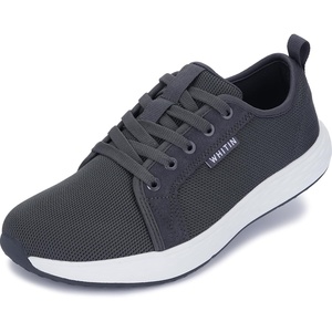 image:imageWHITIN Womens Wide Toe Box Walking Shoes  Wide Width Fashion Tennis Sneakers  Zero Drop amp Rubber OutsoleS87  Dark Grey