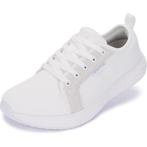 image:imageWHITIN Womens Wide Toe Box Walking Shoes  Wide Width Fashion Tennis Sneakers  Zero Drop amp Rubber OutsoleS87  White