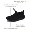 image:imageWHITIN LittleBig Kids Amphibious Water Shoes  BoysGirls Aqua Socks Z1K01  SlipOn Design for Independent OnOff Drawstring Keeps Sand amp Pebbles Out Foldable amp Lighweight Camping amp Beach EssentialsAll Black
