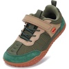 image:imageWHITIN LittleBig Kid Retro Barefoot Shoes with Wide Toe Box WK103  BacktoSchool Essentials Balanced ZeroDrop Toe Freedom Easy Hook amp Loop Closure Sporty Appeal Built for Daily WearTrail Green