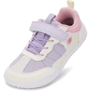 image:imageWHITIN LittleBig Kid Retro Barefoot Shoes with Wide Toe Box WK103  BacktoSchool Essentials Balanced ZeroDrop Toe Freedom Easy Hook amp Loop Closure Sporty Appeal Built for Daily WearLilac Pink