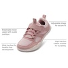 image:imageWHITIN LittleBig Kid Wide Retro Barefoot Sneakers WK102  Back to School Toe Freedom Zero Drop Flexible Sole From Daily Walking to Adventure SportsWk102  Pink