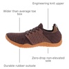 image:imageWHITIN Womens Zero Drop Barefoot Trail Runner W63  Lightweight amp Breathable Knit Upper HighTraction Rubber Outsole Natural Stride Versatile for Lifting Hiking CampingW63  Brown Gum