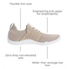 image:imageWHITIN Womens Zero Drop Barefoot Trail Runner W63  Lightweight amp Breathable Knit Upper HighTraction Rubber Outsole Natural Stride Versatile for Lifting Hiking CampingW63  Taupe