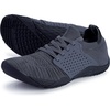 image:imageWHITIN Womens Zero Drop Barefoot Trail Runner W63  Lightweight amp Breathable Knit Upper HighTraction Rubber Outsole Natural Stride Versatile for Lifting Hiking CampingW63  Dark Grey