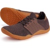 image:imageWHITIN Womens Zero Drop Barefoot Trail Runner W63  Lightweight amp Breathable Knit Upper HighTraction Rubber Outsole Natural Stride Versatile for Lifting Hiking CampingW63  Brown Gum