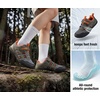 image:imageWHITIN Kids Barefoot Shoes Wide Toe Box Natural Fit WK101  Roomy Toe Space Flat Zero Drop Design Easy On amp Off Flexible Feel Better Balance in School ActivityGrey Green