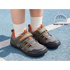 image:imageWHITIN Kids Barefoot Shoes Wide Toe Box Natural Fit WK101  Roomy Toe Space Flat Zero Drop Design Easy On amp Off Flexible Feel Better Balance in School ActivityGrey Green